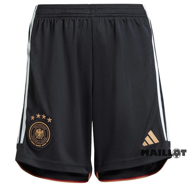 Foot Maillot Pas Cher Domicile Pantalon Allemagne 2022 Noir