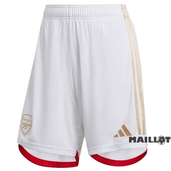 Foot Maillot Pas Cher Domicile Pantalon Arsenal 2023 2024 Blanc