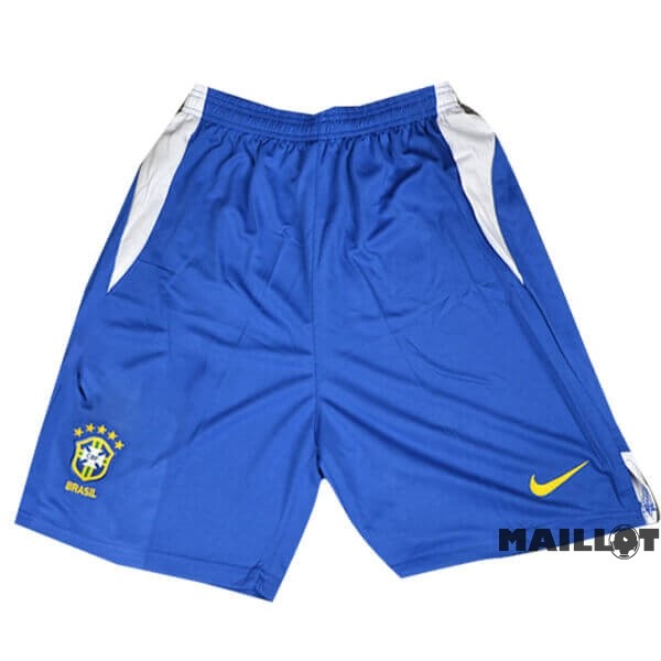 Foot Maillot Pas Cher Domicile Pantalon Brésil Retro 2004 Bleu