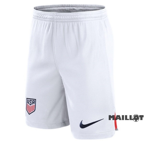 Foot Maillot Pas Cher Domicile Pantalon Estados Unidos 2022 Blanc