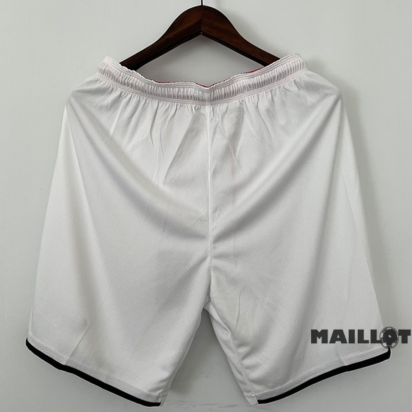 Foot Maillot Pas Cher Domicile Pantalon Manchester United Retro 2007 2008 Blanc