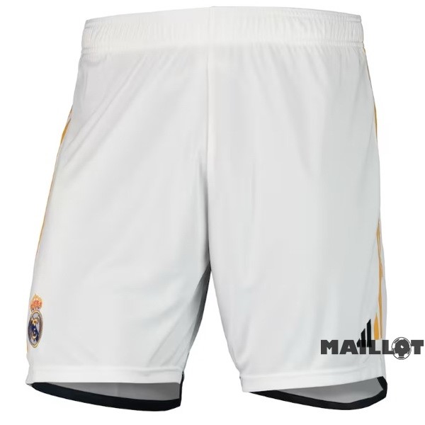 Foot Maillot Pas Cher Domicile Pantalon Real Madrid 2023 2024 Blanc