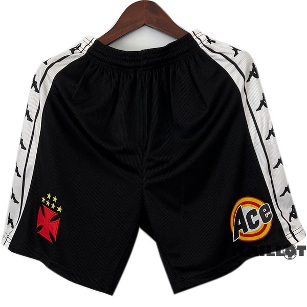 Foot Maillot Pas Cher Domicile Pantalon Vasco da Gama Retro 2000 Noir