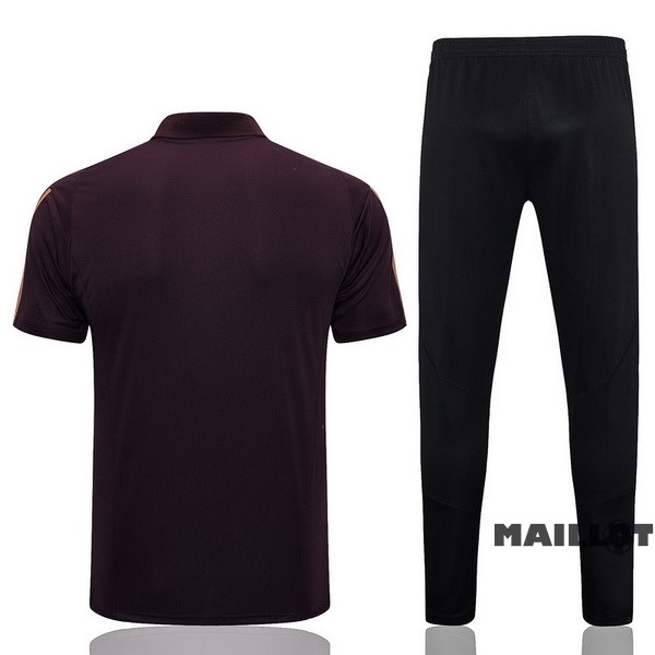 Foot Maillot Pas Cher Ensemble Complet Polo Allemagne 2022 Bordeaux Noir