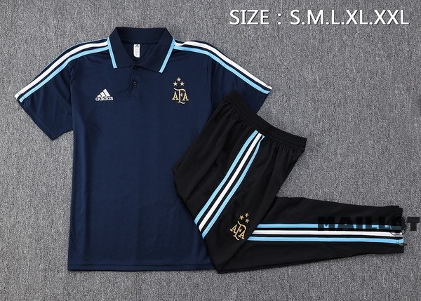 Foot Maillot Pas Cher Ensemble Complet Polo Argentine 2023 Bleu
