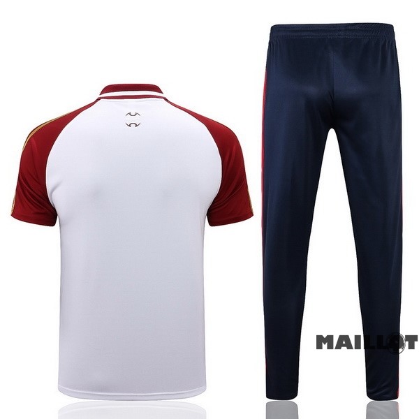 Foot Maillot Pas Cher Ensemble Complet Polo Arsenal 2022 2023 Blanc Rouge Noir