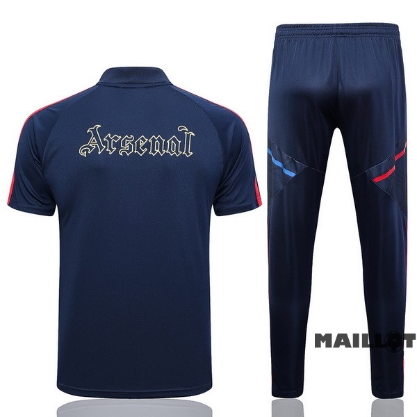 Foot Maillot Pas Cher Ensemble Complet Polo Arsenal 2023 2024 Bleu Marine