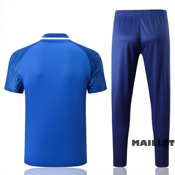 Foot Maillot Pas Cher Ensemble Complet Polo Atlético Madrid 2022 2023 Bleu