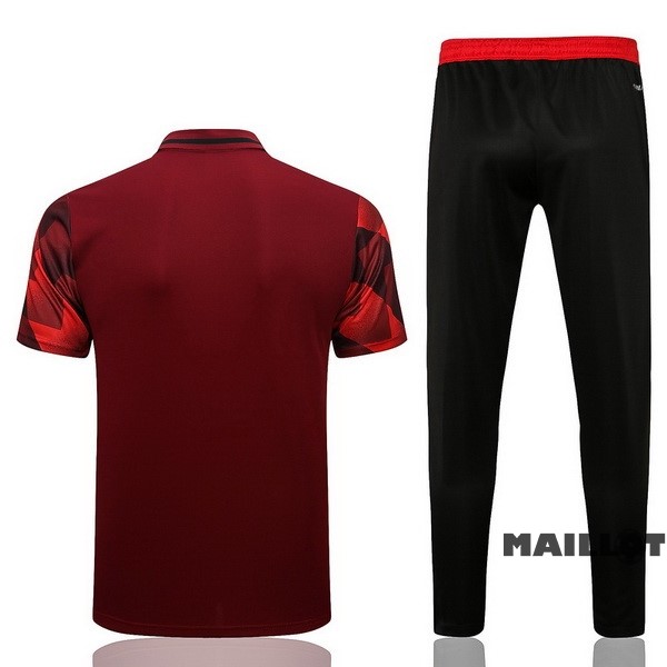 Foot Maillot Pas Cher Ensemble Complet Polo Bayern Múnich 2022 2023 Rouge Noir