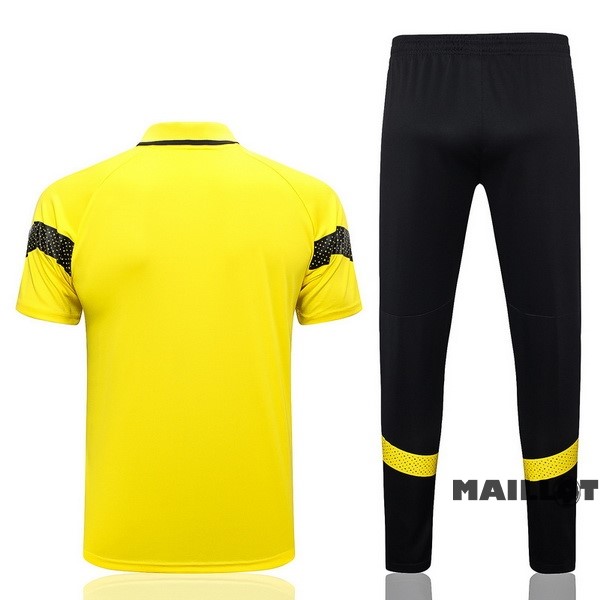 Foot Maillot Pas Cher Ensemble Complet Polo Borussia Dortmund 2023 2024 Jaune Noir