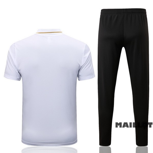 Foot Maillot Pas Cher Ensemble Complet Polo Brésil 2022 Blanc Noir