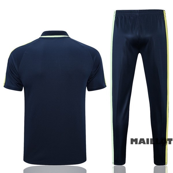 Foot Maillot Pas Cher Ensemble Complet Polo Brésil 2023 Bleu Marine Vert