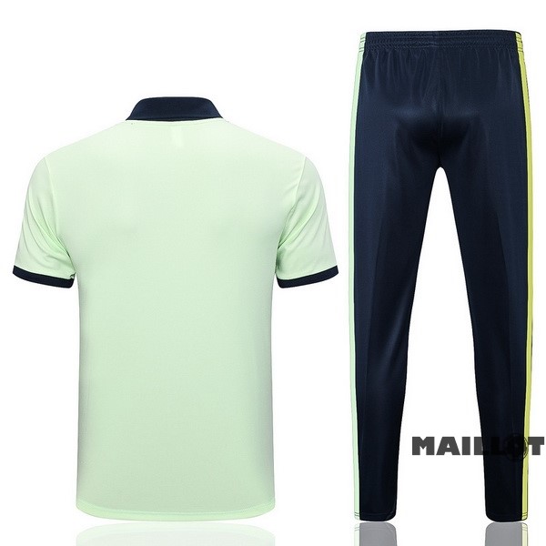 Foot Maillot Pas Cher Ensemble Complet Polo Brésil 2023 Vert Bleu Marine