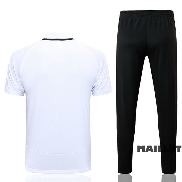 Foot Maillot Pas Cher Ensemble Complet Polo Corinthians Paulista 2023 2024 Blanc Noir
