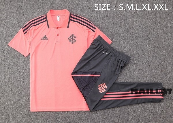 Foot Maillot Pas Cher Ensemble Complet Polo Internacional 2022 2023 Rose Gris