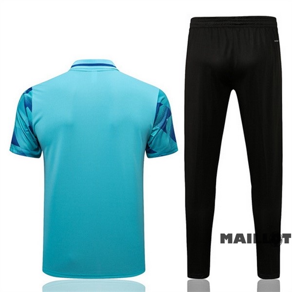 Foot Maillot Pas Cher Ensemble Complet Polo Juventus 2022 2023 Bleu Vert