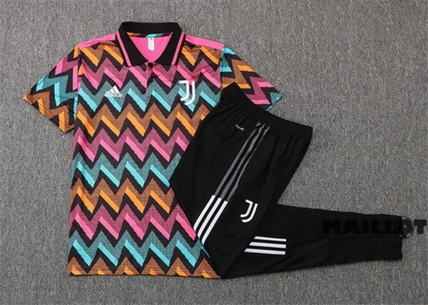 Foot Maillot Pas Cher Ensemble Complet Polo Juventus 2022 2023 Rouge Noir