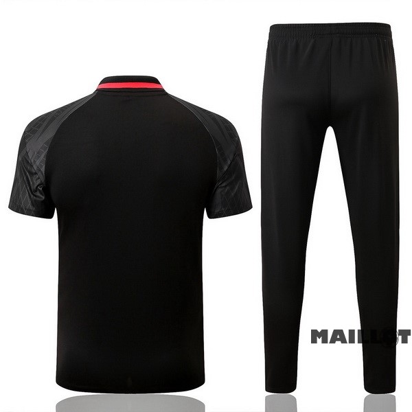 Foot Maillot Pas Cher Ensemble Complet Polo Liverpool 2022 2023 Noir Rouge