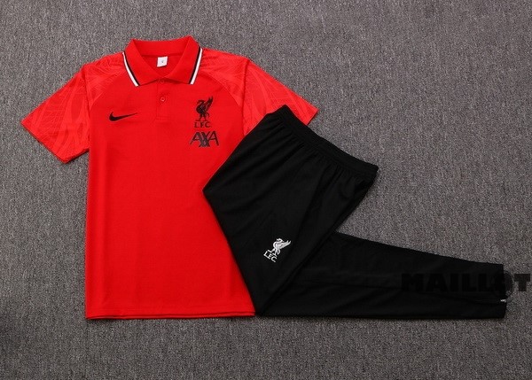 Foot Maillot Pas Cher Ensemble Complet Polo Liverpool 2022 2023 Rouge I Noir