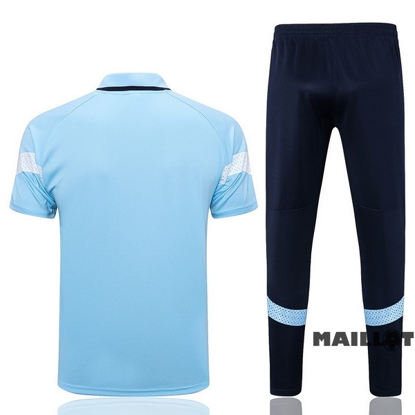 Foot Maillot Pas Cher Ensemble Complet Polo Manchester City 2022 2023 Bleu