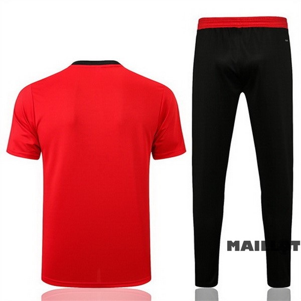 Foot Maillot Pas Cher Ensemble Complet Polo Manchester United 2022 2023 Rouge Noir