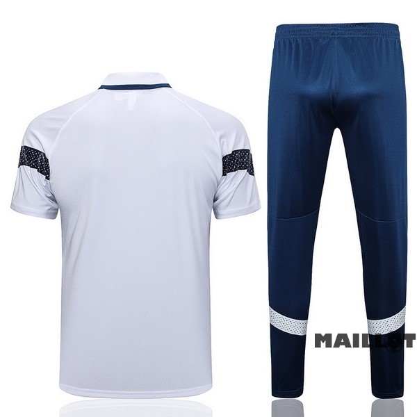 Foot Maillot Pas Cher Ensemble Complet Polo Marsella 2022 2023 Blanc Bleu