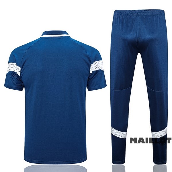 Foot Maillot Pas Cher Ensemble Complet Polo Marsella 2022 2023 Bleu Blanc