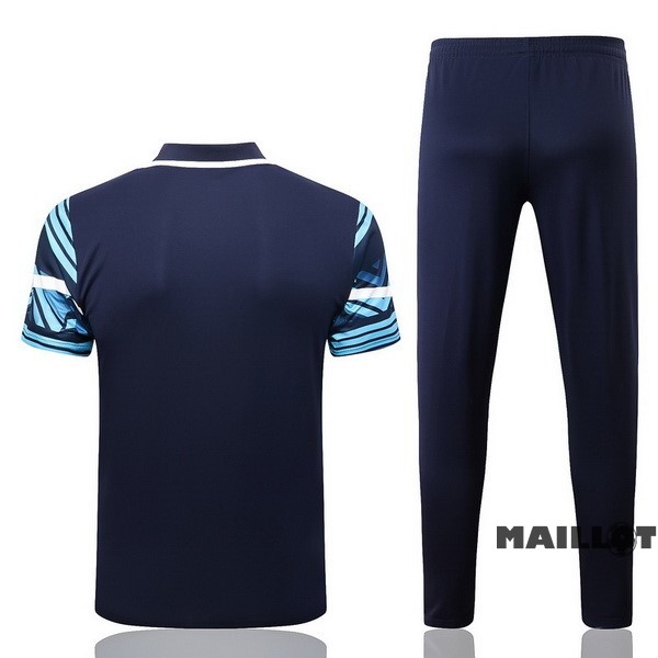 Foot Maillot Pas Cher Ensemble Complet Polo Marsella 2022 2023 Bleu Marine