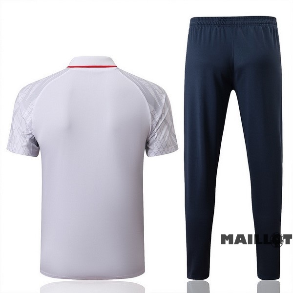 Foot Maillot Pas Cher Ensemble Complet Polo Paris Saint Germain 2022 2023 Blanc Bleu Marine