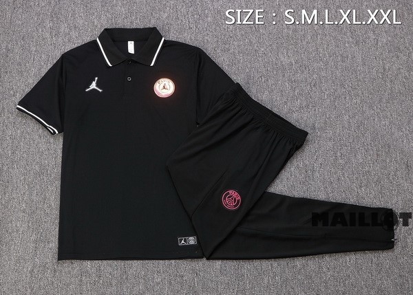 Foot Maillot Pas Cher Ensemble Complet Polo Paris Saint Germain 2022 2023 Noir