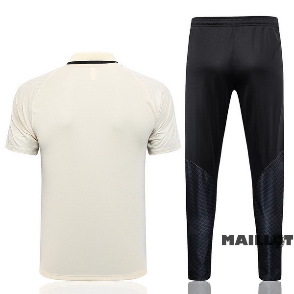 Foot Maillot Pas Cher Ensemble Complet Polo Paris Saint Germain 2023 2024 Jaune Noir