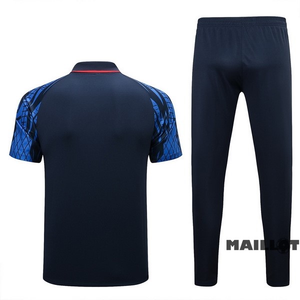 Foot Maillot Pas Cher Ensemble Complet Polo Pays Bas 2022 Bleu Marine