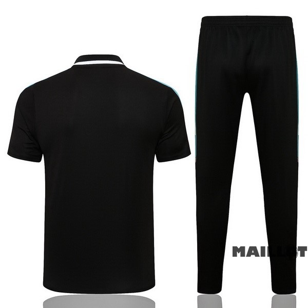 Foot Maillot Pas Cher Ensemble Complet Polo Real Madrid 2022 2023 Noir Vert