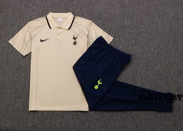 Foot Maillot Pas Cher Ensemble Complet Polo Tottenham Hotspur 2022 2023 Jaune Noir