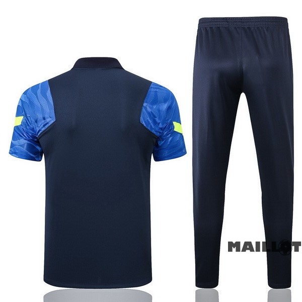 Foot Maillot Pas Cher Ensemble Complet Polo Tottenham Hotspur 2022 2023 Noir Bleu