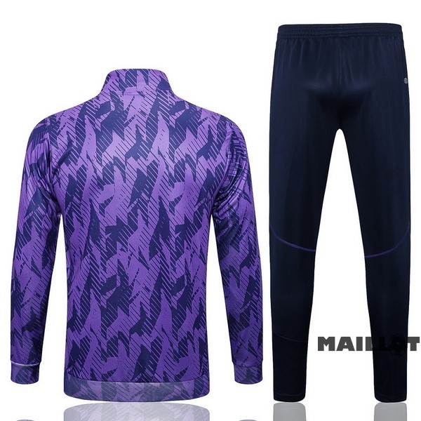 Foot Maillot Pas Cher Ensemble Complet Ropa Deportiva Con Cremallera Enfant Larga Argentine 2022 Purpura