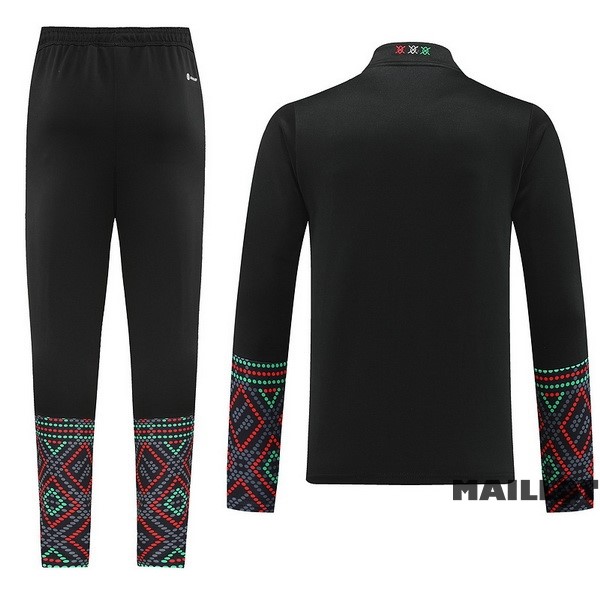 Foot Maillot Pas Cher Ensemble Complet Ropa Deportiva Con Cremallera Larga Ajax 2022 2023 Noir