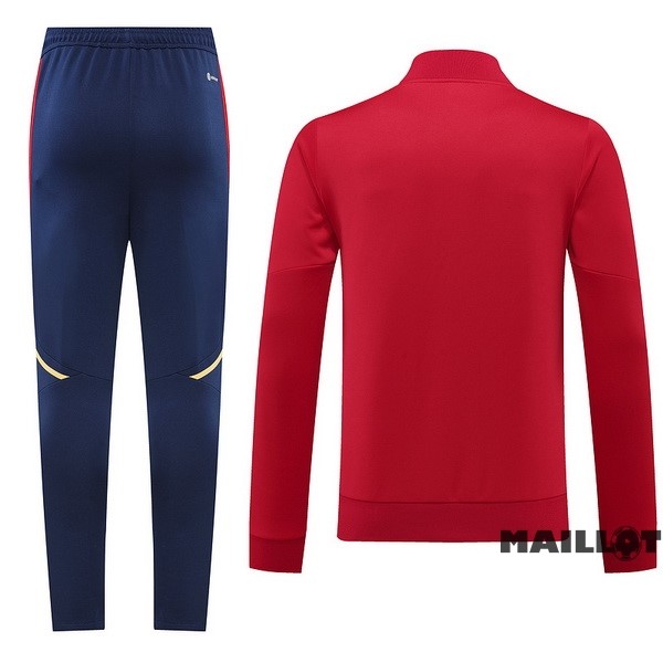 Foot Maillot Pas Cher Ensemble Complet Ropa Deportiva Con Cremallera Larga Ajax 2022 2023 Purpura II Rouge