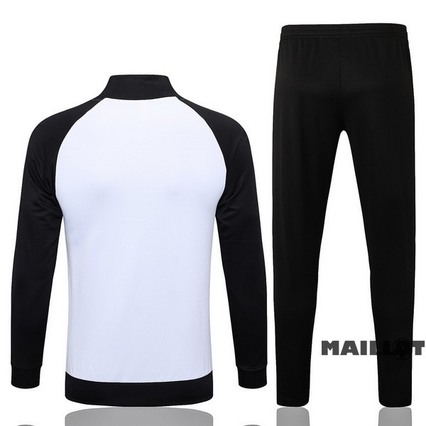 Foot Maillot Pas Cher Ensemble Complet Ropa Deportiva Con Cremallera Larga Allemagne 2022 Blanc Noir