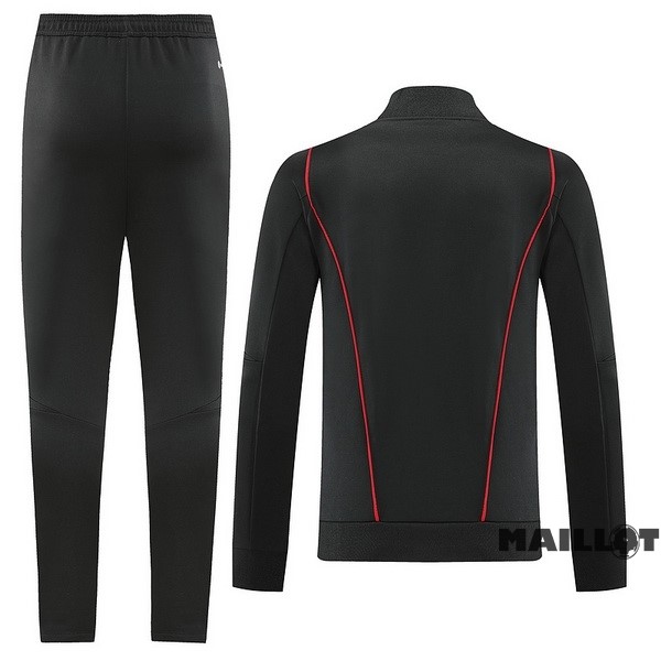 Foot Maillot Pas Cher Ensemble Complet Ropa Deportiva Con Cremallera Larga Allemagne 2022 Noir