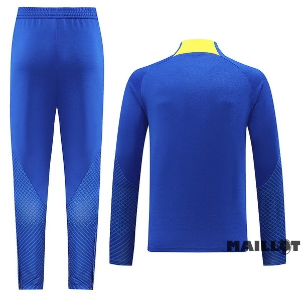 Foot Maillot Pas Cher Ensemble Complet Ropa Deportiva Con Cremallera Larga América 2023 2024 Bleu
