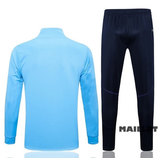 Foot Maillot Pas Cher Ensemble Complet Ropa Deportiva Con Cremallera Larga Argentine 2023 Bleu