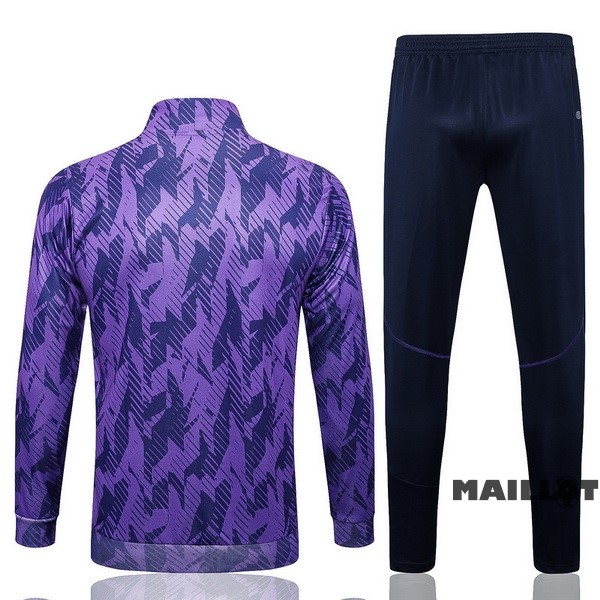 Foot Maillot Pas Cher Ensemble Complet Ropa Deportiva Con Cremallera Larga Argentine 2023 Purpura