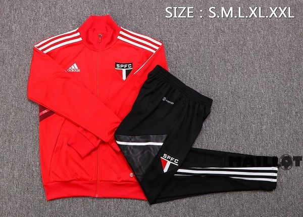 Foot Maillot Pas Cher Ensemble Complet Ropa Deportiva Con Cremallera Larga Arsenal 2022 2023 Rouge I Noir