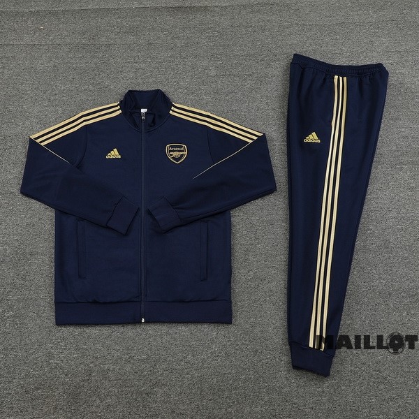 Foot Maillot Pas Cher Ensemble Complet Ropa Deportiva Con Cremallera Larga Arsenal 2023 2024 Bleu I Marine