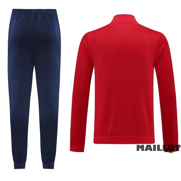 Foot Maillot Pas Cher Ensemble Complet Ropa Deportiva Con Cremallera Larga Arsenal 2023 2024 Rouge Bleu