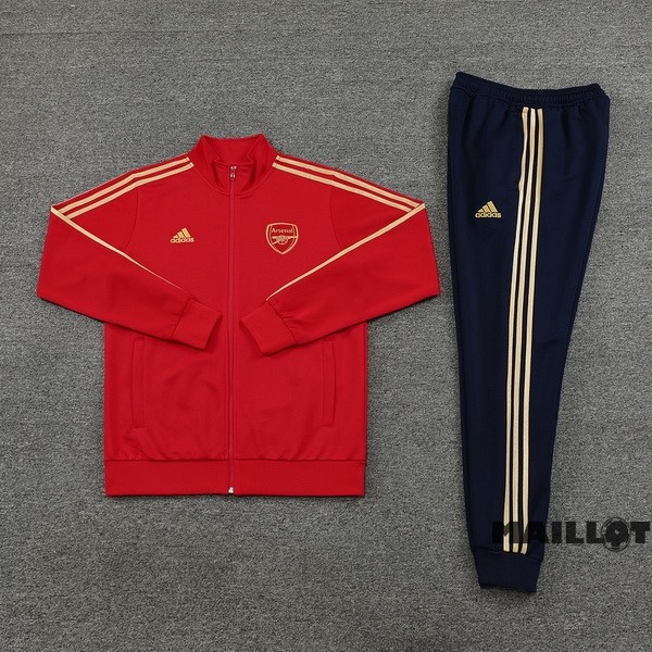 Foot Maillot Pas Cher Ensemble Complet Ropa Deportiva Con Cremallera Larga Arsenal 2023 2024 Rouge Bleu