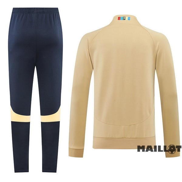 Foot Maillot Pas Cher Ensemble Complet Ropa Deportiva Con Cremallera Larga Barcelona 2022 2023 Bleu Marine