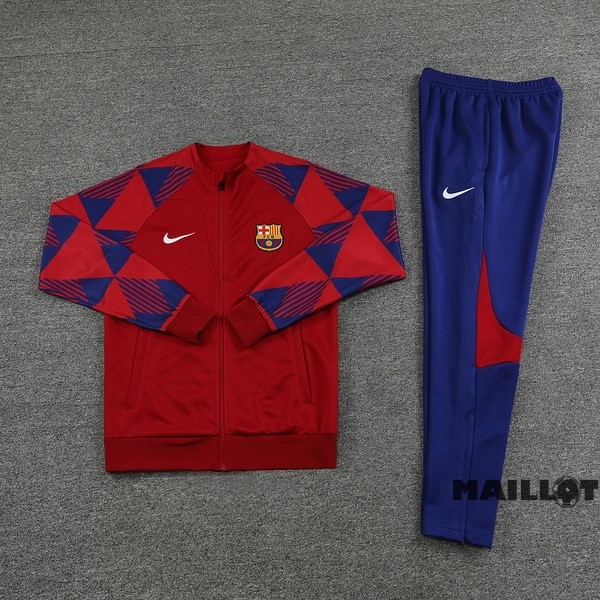 Foot Maillot Pas Cher Ensemble Complet Ropa Deportiva Con Cremallera Larga Barcelona 2022 2023 Bleu