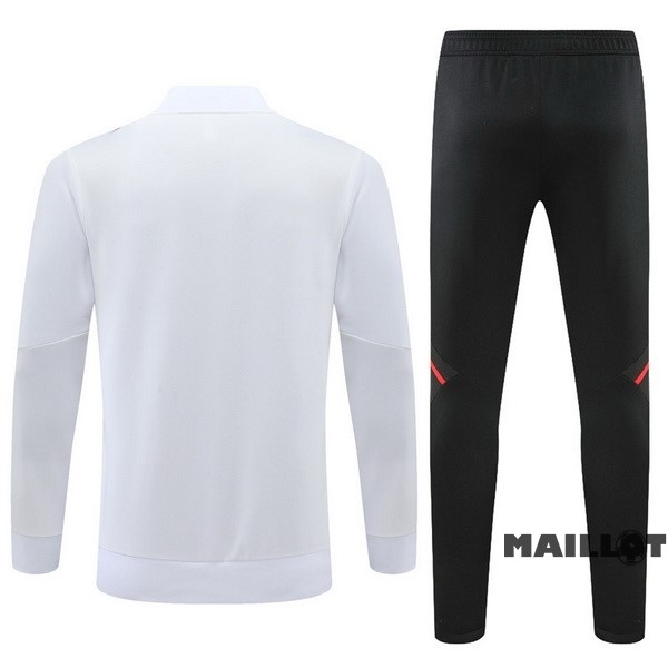 Foot Maillot Pas Cher Ensemble Complet Ropa Deportiva Con Cremallera Larga Bayern Múnich 2022 2023 Blanc